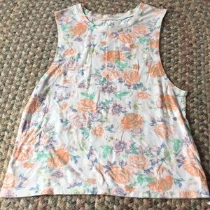Floral design tank top